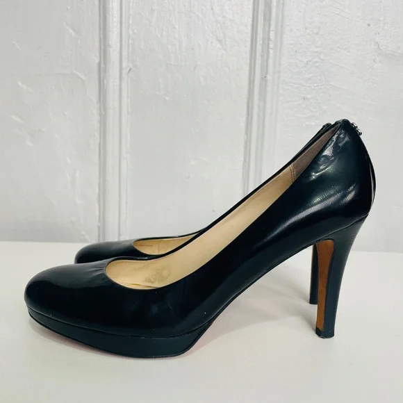 Coach Black Patent Leather Pumps - Picture 4 of 10